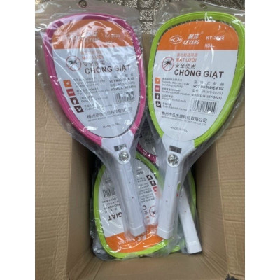 Vợt diệt muỗi cao cấp , tay cầm chống trượt , chống giật , 3 lớp lưới , hiệu suất cao , tiết kiệm điện , an toàn và tiện lợi