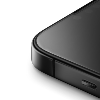 Kính Cường Lực Nhám có viền UNIQ OPTIX Matte Clear dành cho iPhone 15 Pro / 15 Promax - Hàng Chính Hãng