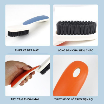  Bàn chải chà giày dép quần áo đa năng mini có tay cầm tiện lợi - Giao ngẫu nhiên