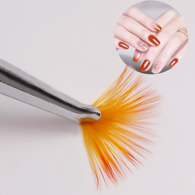Cọ Thưa Ombre Làm Nail Hình Quạt, Đầu Lông Siêu Mềm Mịn, Cán Gỗ Mini Dễ Cầm, Tạo Ombre Đẹp, Rắc Nhũ Móng Độc Đáo