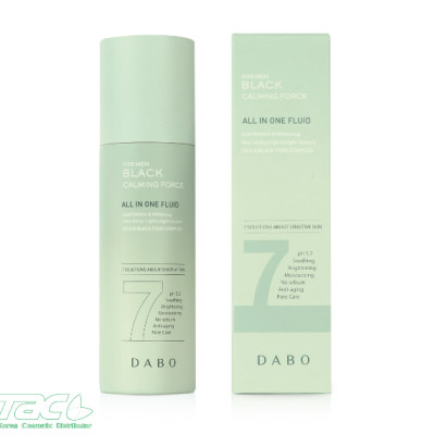 Serum/Tinh chất dưỡng da ALL-IN-ONE dành cho nam - DABO BLACK CALMING FORCE FOR MEN FLUID 120ml - Hàn Quốc chính hãng