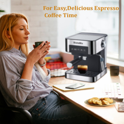 Máy pha cà phê Espresso phiên bản cao cấp thương hiệu BioloMix CM6863 - HÀNG NHẬP KHẨU