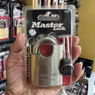Ổ khóa chống cắt Master Lock 550 D thân inox SUS 304 rộng 50mm - MSOFT