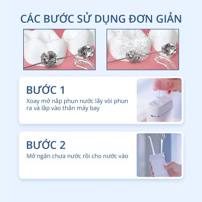 Tăm nước Kachi MK357 nhỏ gọn dễ dàng bỏ trong túi xách - Hàng chính hãng