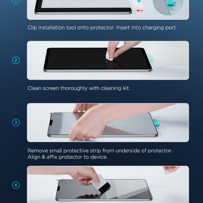 Dán màn hình cho iPad ESR Paper-like chống vân tay cho cảm giác vẽ như trên giấy thật - Hàng Chính Hãng