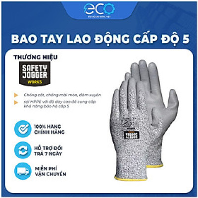 Găng tay chống cắt cấp độ 5 Jogger Shield cho thợ cơ khí, lắp đặt, nhôm kính