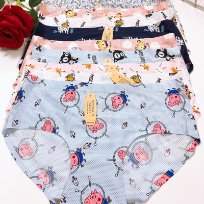 Combo 5 Quần Lót Nữ Su Thông Hơi Họa Tiết Mã 7034 – Mát Lạnh, Thoáng Khí, Phong Cách