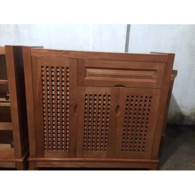 Tủ giày gỗ Sồi Nga 100cm