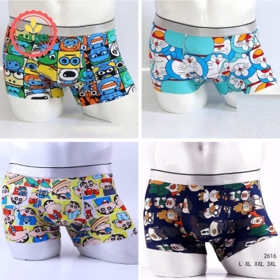  combo 4 Quần sịp quần lót nam sịp doremon hoạt hình thun lạnh siêu nhẹ