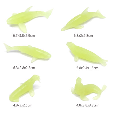 Set 24 đồ chơi mô hình động vật biển dạ quang cho bé