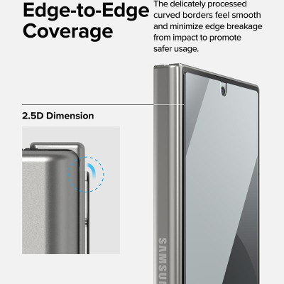 Combo 2 Miếng Dán cường lực Samsung Galaxy Z Fold 6 RINGKE Cover Display Tempered Glass (Màn hình ngoài)_ Hàng chính hãng