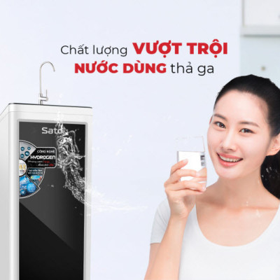 Máy lọc nước Sato Neo1 NEo4308T 8 cấp lọc vượt trội, lọc sạch, bổ sung khoáng chất. Kiểu dáng thiết kế đột phá, tinh tế, sang trọng - Miễn phí vận chuyển toàn quốc - Hàng chính hãng
