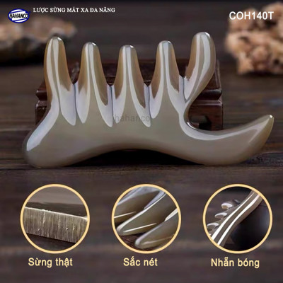 Lược sừng đa năng thần thánh (Size: M - 11cm) Mát xa làm đẹp.