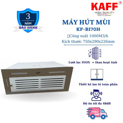 Máy hút mùi âm toàn phần mặt kính 700mm KAFF KF-BI70H - Hàng Chính Hãng