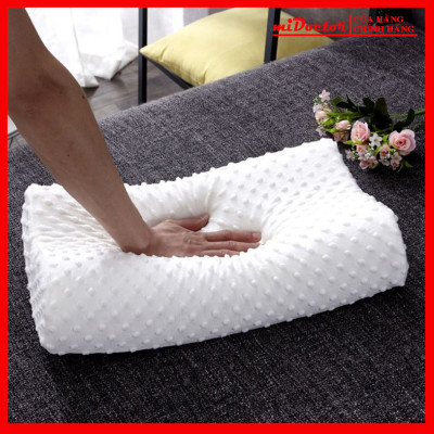 Gối cao su chống đau cột sống - Gối cao su dành cho người hay ngủ ngáy mỏi cổ vai gáy – Hàng chính hãng