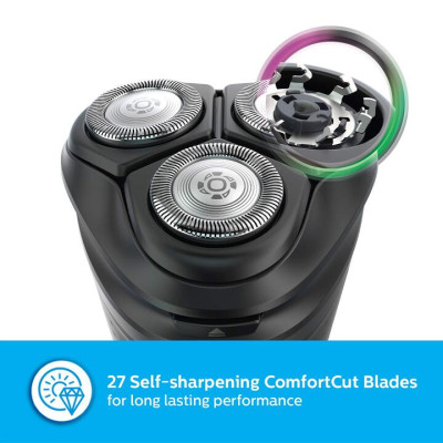 Máy cạo râu khô và ướt Philips AquaTouch S3122/51 - Hệ thống lưỡi cạo ComfortCut - Hàng Nhập Khẩu