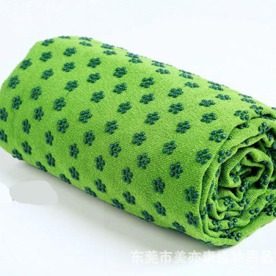 Khăn trải thảm yoga hạt silicon nổi DNS12 (Xanh lá) + Tăng túi đựng