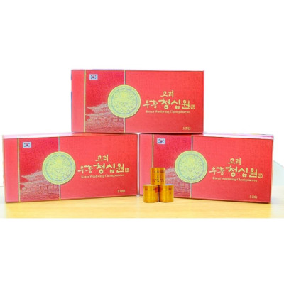 Ng­ưu Hoàng Thanh Tâm Hộp 5 viên - Phòng Ngừa Tai Biến Và Đột Quỵ Hộp Giấy