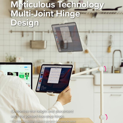 Giá đỡ cho điện thoại, máy tính bảng RINGKE Floor Stand Holder - Hàng Chính Hãng