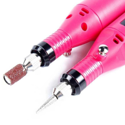 Máy Mài Mini Cầm Tay Làm Nail Tặng Kèm 6 Đầu Mài Tiện Lợi, Mài Móng Tốc Độ 3000 Vòng/Phút, Điều Chỉnh 0-240V, Chà Gót Chân Nữ Women