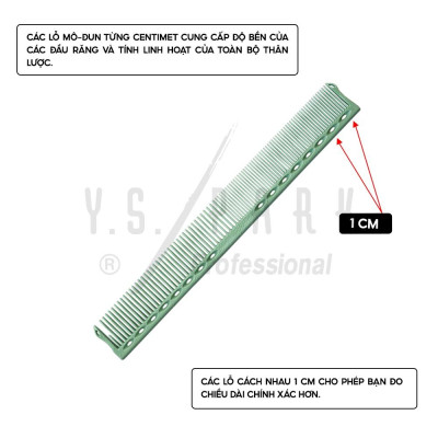 Lược cắt, chia tép tóc nữ Nhật Bản YS PARK nhựa cao cấp chịu nhiệt YS-320 hàng chính hãng