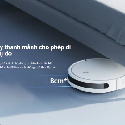 Robot hút bụi lau nhà Xiaomi Robot Vacuum E10 Lực hút 4000Pa Bản quốc tế - Hàng chính hãng
