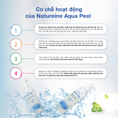 Tẩy Tế Bào Da Chết Natureine Aqua Peel Moisture Peeling Gel - Nhật Bản 