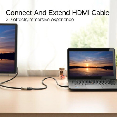 Ugreen 10146 5M màu Đen Cáp tín hiệu HDMI nối dài hỗ trợ 4K x 2K Ugreen HD107 - Hàng Chính Hãng