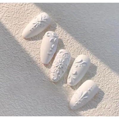 Gel Vẽ Nổi Đen Trắng Làm Nail, Chất Đặc 10g Cho Thợ Nail, Tạo Hình 3D Sóng Lượn Hot Trend Đa Năng Siêu Đẹp Không Chảy Sơn Gel Nữ