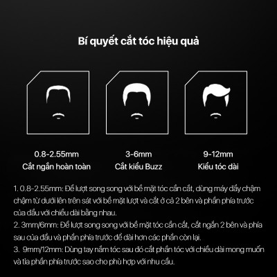 Tông đơ cắt tóc đa chức năng Enchen Beardo2 chất liệu thép không gỉ nhiều cữ linh hoạt - Hàng chính hãng