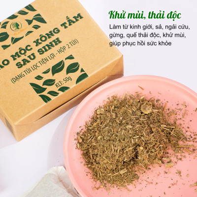 Combo 2 Hộp Thảo Mộc Xông Tắm Sau Sinh Wonmom ( 2 Túi/Hộp )