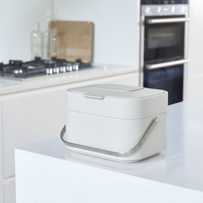 Joseph Joseph - Thùng đựng rác hữu cơ mini Stack 4L Food Waste Caddy Stone 300154