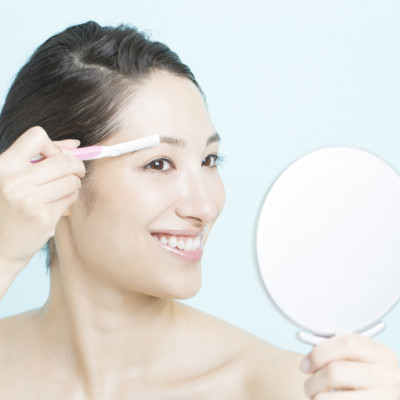 Set 03 dao cạo lông mày Pretty size L lưỡi bằng thép mạ Titanium sắc bén & bền bỉ - nội địa Nhật Bản