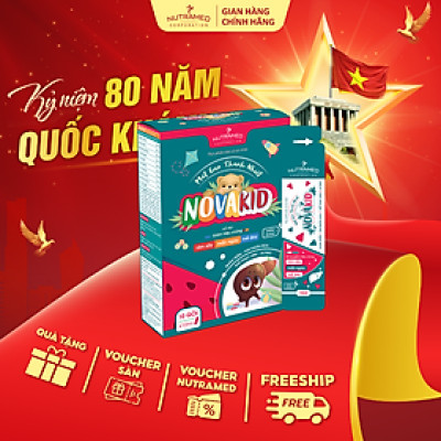 Gói uống Novakid hỗ trợ tiêu độc, mát gan thanh nhiệt cho trẻ em (10 gói) - Nutramed