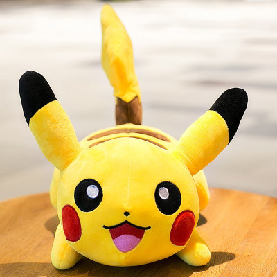 Gấu bông Pikachu nằm mềm mịn siêu dễ thương (20cm--->90cm) Gối ôm Pikachu cute đáng yêu cao cấp, vải miniso 4 chiều mềm êm an toàn cho trẻ nhỏ