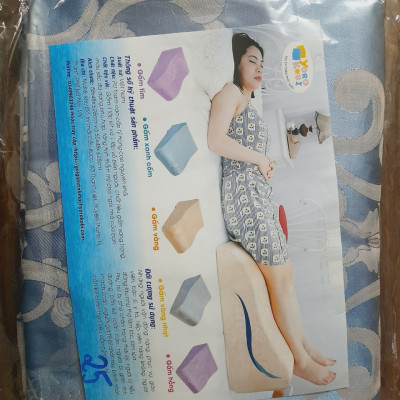 VỎ GỐI KÊ CHÂN CHỐNG GIÃN TĨNH MẠCH YOROKOBI 25CM- XANH THAN