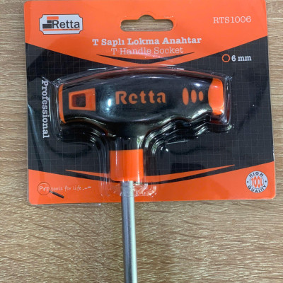 Tay vặn T đầu khẩu 6mm RTS1006 Retta