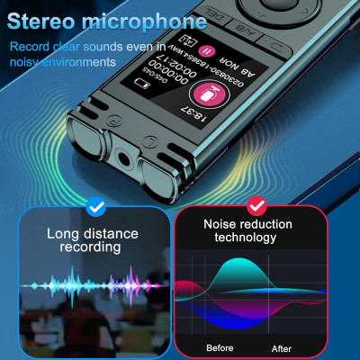 Máy Ghi Âm Kỹ Thuật Số Đa Chức Năng Khử Tiếng Ồn ZD70 Bộ Nhớ Trong 64GB - Hàng Nhập Khẩu