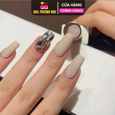 Sơn Gel Màu Nâu Ghi, Ghi Sữa 15ml XEIJAYI, Chất Gel Đậm Đặc Sánh Mịn, Bền Màu, Mùi Thơm Nhẹ, Dành Cho Thợ Làm Nail Nữ Women