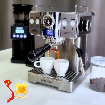 Máy pha cà phê espresso CF05 PRO chuyên nghiệp toàn diện DIY, giảm áp tự động an toàn nâng cấp, Hàng Chính Hãng