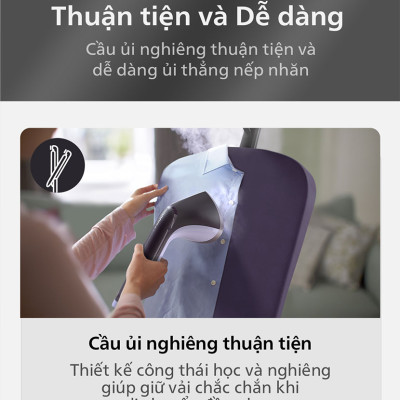 Bàn Ủi Hơi Nước Đứng Philips STE3160/30 - Hàng Chính Hãng