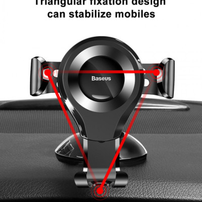 Giá đỡ điện thoại Ô tô Baseus Osculum Car Mount đầu kẹp điện thoại xoay 360 độ cao cấp - Hàng chính hãng