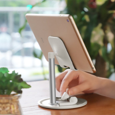 Giá Đỡ Điện Thoại Hợp Kim Nhôm Để Bàn Hoco PH15 + Tặng Kèm Dây Bọc Cáp Sạc, Bọc Dây  Tai Nghe - Hàng CHính Hãng