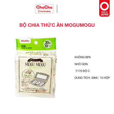 Bộ chia đồ ăn em bé Chuchu Baby Mogu Mogu