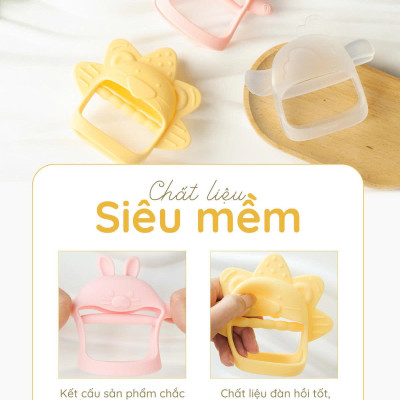 Gặm nướu cho bé từ sơ sinh SILIPOT BEBE mềm, chất liệu platinum silicone, an toàn cho bé, không BPA, chịu nhiệt 250 độ