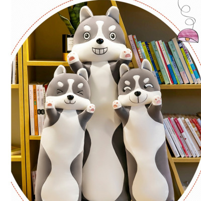 Thú nhồi bông chó husky dáng đứng dơ tay mặt ngáo nhiều biểu cảm - Size từ 75cm đến 1m5 - Quà tặng gấu bông husky biểu cảm ngẫu nhiên cute.