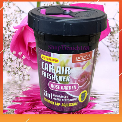 Sáp thơm ôtô thiên nhiên tiện dụng Acana 130g (hương hoa hồng)