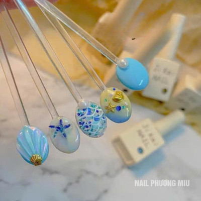 Khuôn in 3D Silicon Tạo Hình Sao Sò Ốc Biển 7 Mẫu To Nhỏ Làm Nail Mùa Hè Siêu Xinh, Thiết Kế Đáng Yêu Trang Trí Móng Nghệ Thuật