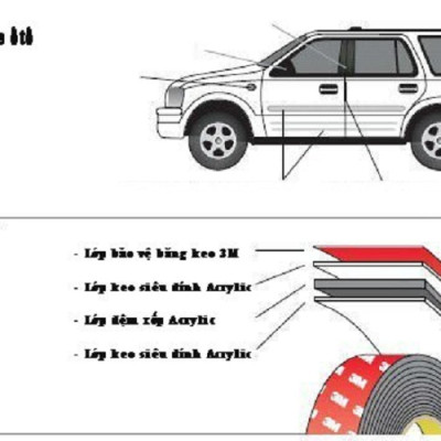 Băng keo cường lực 3M siêu dính 4229P-12 12mm x10m