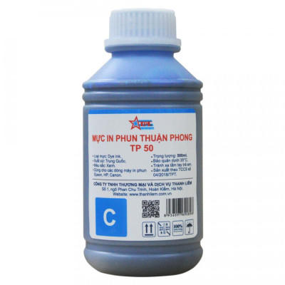 Bộ 6 Màu Mực in phun Thuận Phong TP50 (500ml) dùng cho tất cả các dòng máy in phun Epson, HP, Canon - Hàng Chính Hãng